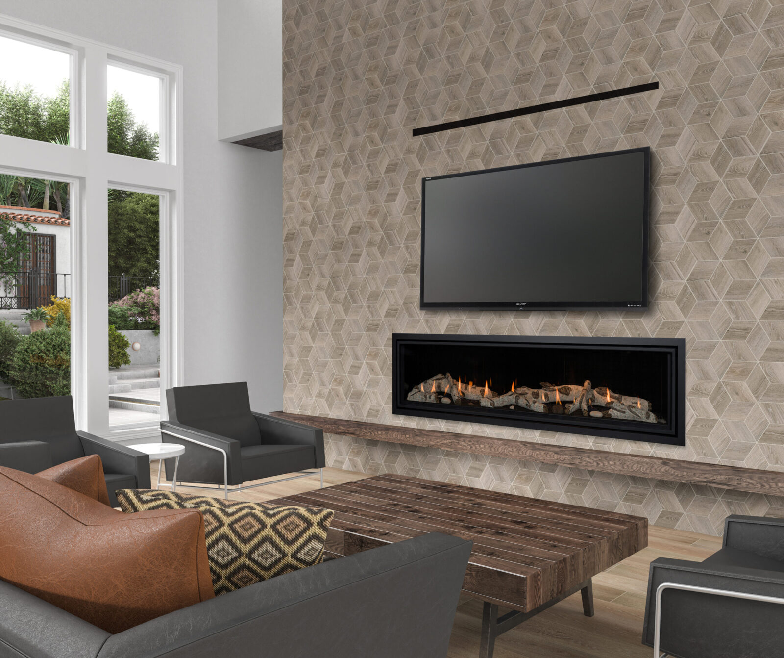 Kozy Heat Callaway 72" Gas Fireplace with Electronic Ignition, NG